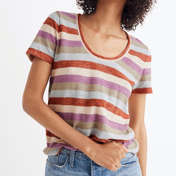 Mᴀᴅᴇᴡᴇʟʟ Aʟᴛᴏ Sᴄᴏᴏᴘ Nᴇᴄᴋ Tᴇᴇ ɪɴ Gʀᴀɴᴅᴀ Sᴛʀɪᴘᴇ - Picture 1 of 11